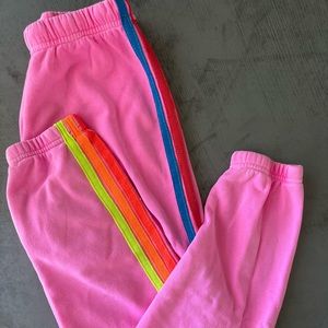 Aviator Nation size small hot pink joggers. Worn once. Excellent condition!